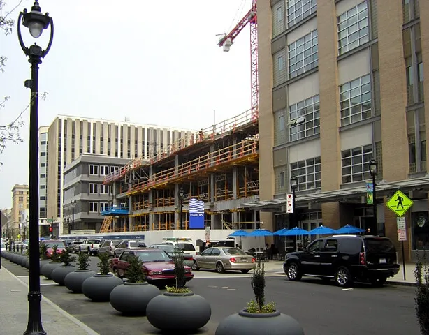 View from the southwest along Fayetteville Street