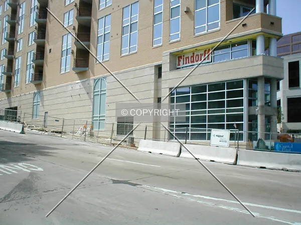 Exterior base at Webster Street side of building