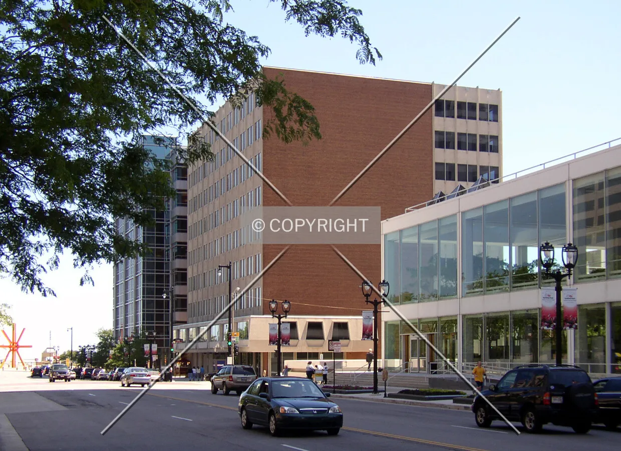 View to the southeast across East Wisconsin Avenue