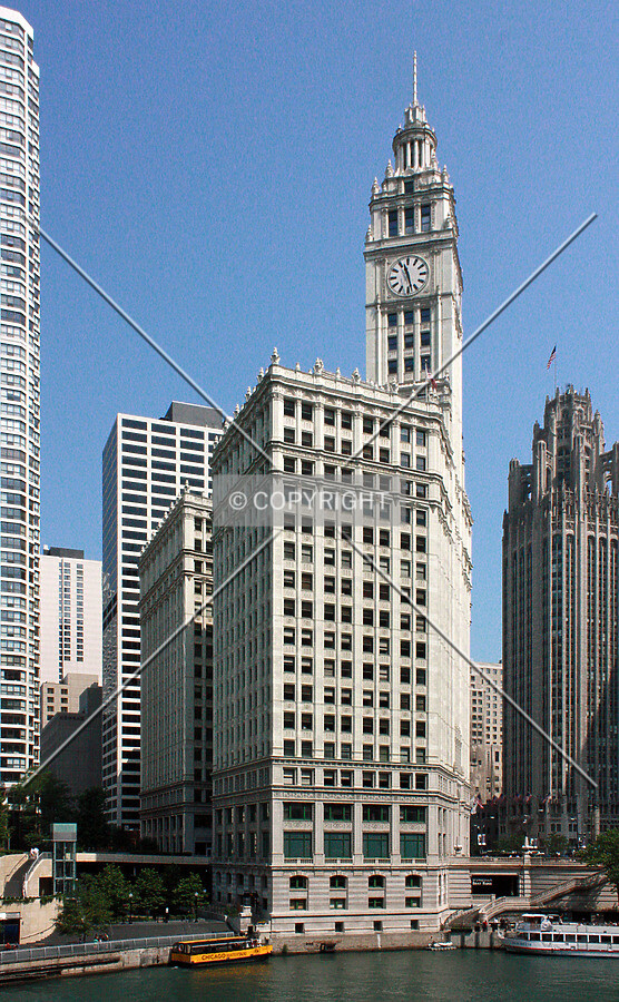 View from the southwest across the Chicago River