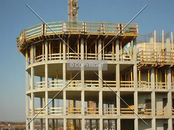 Concrete framework of the top part
