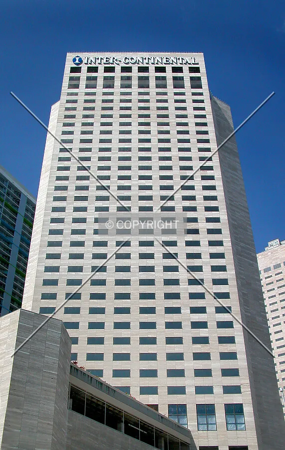 Looking up northeast facade