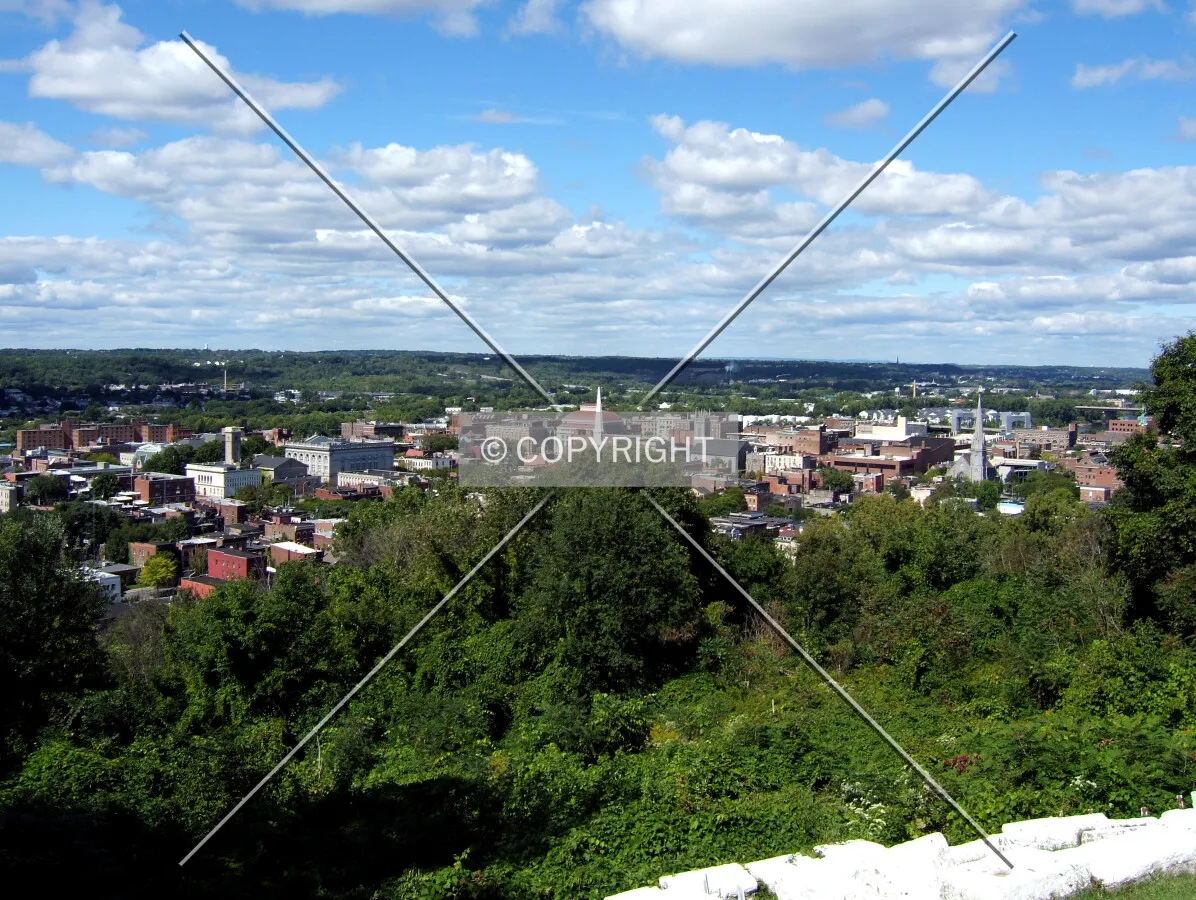 Downtown from the southeast
