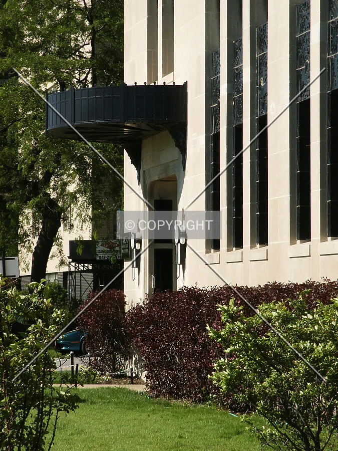 East doorway from the north