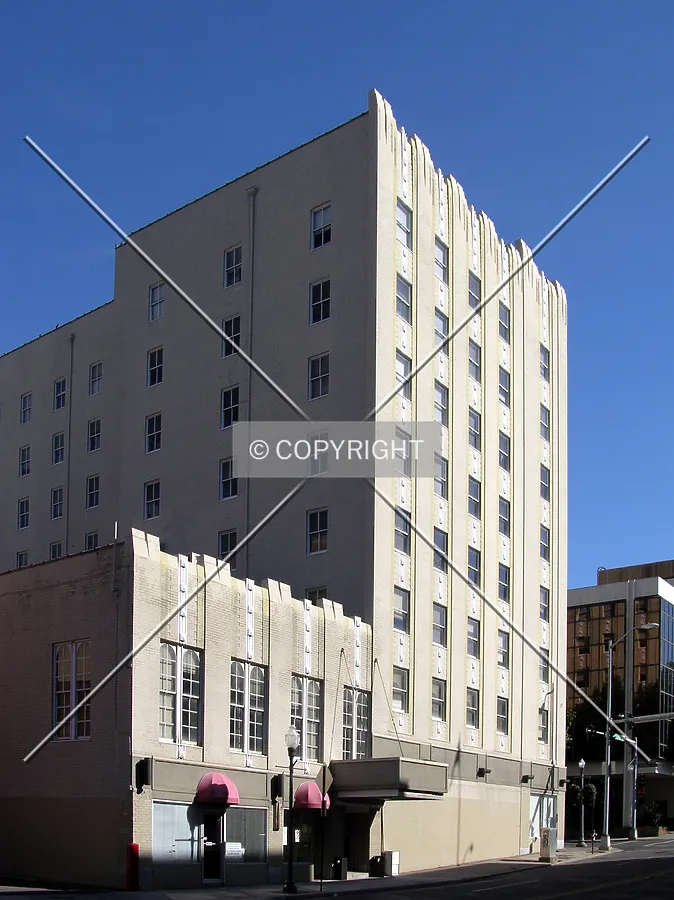 From the northwest across 2nd Street