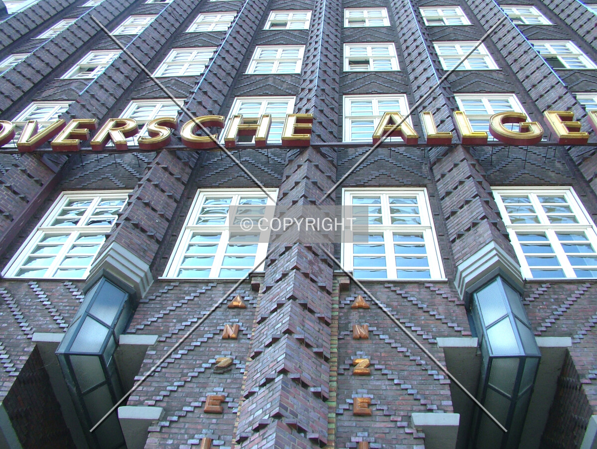 Looking up from the main entrance