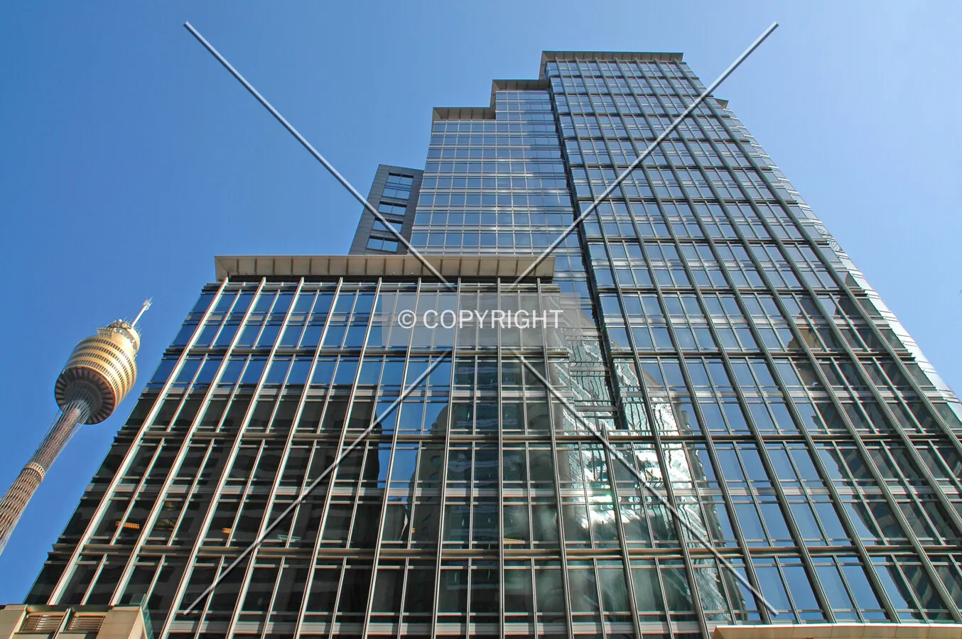 Looking up the north side