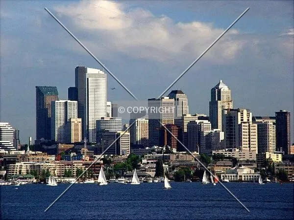 Skyline from across Lake Union