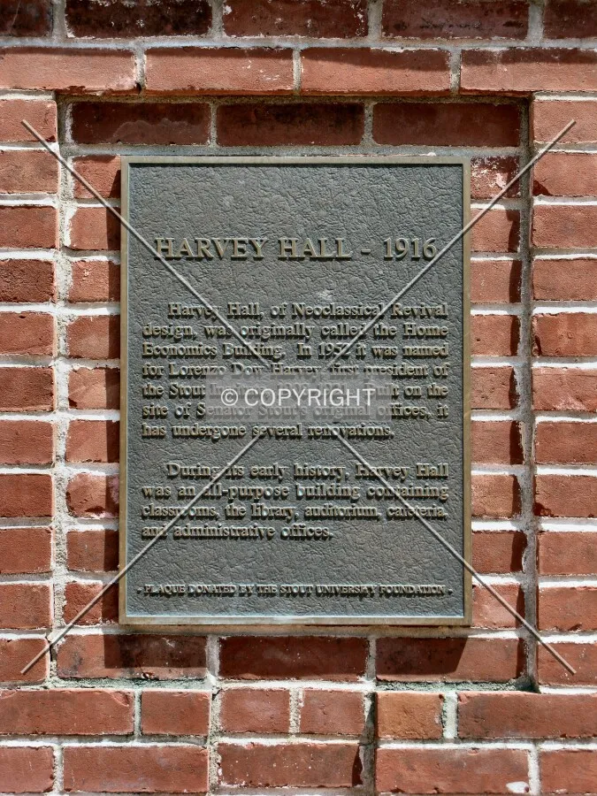Building plaque in neighboring plaza