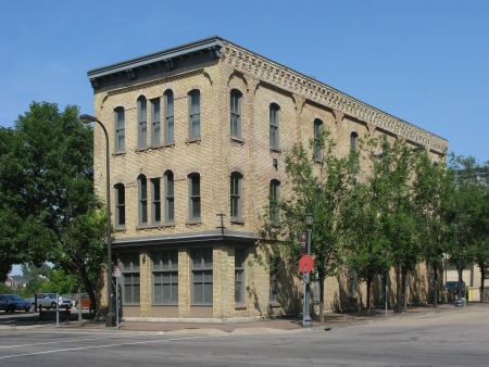 View to the north across 1st Street North