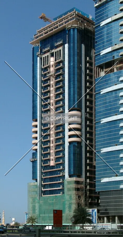 View from across Sheikh Zayed Road