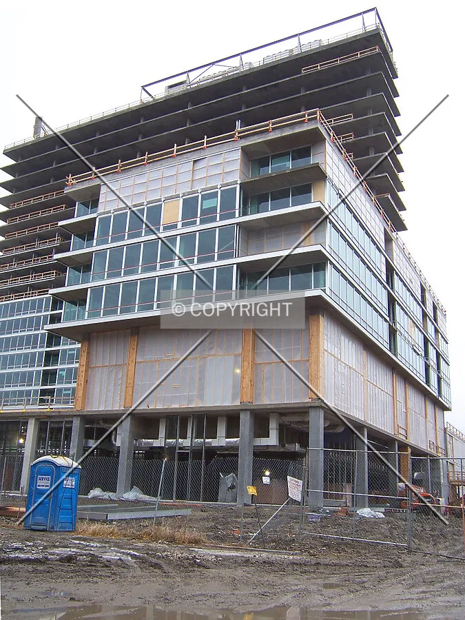Southwest corner of the Oak Tower from Woods Drive