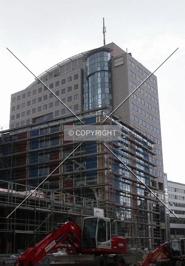 Building behind of the new mall