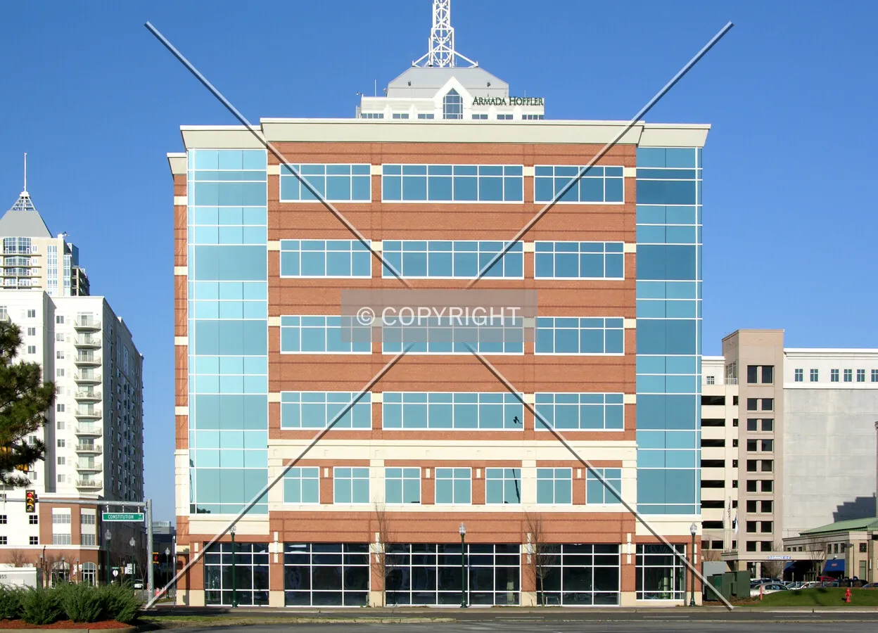 From across Constitution Drive to the east