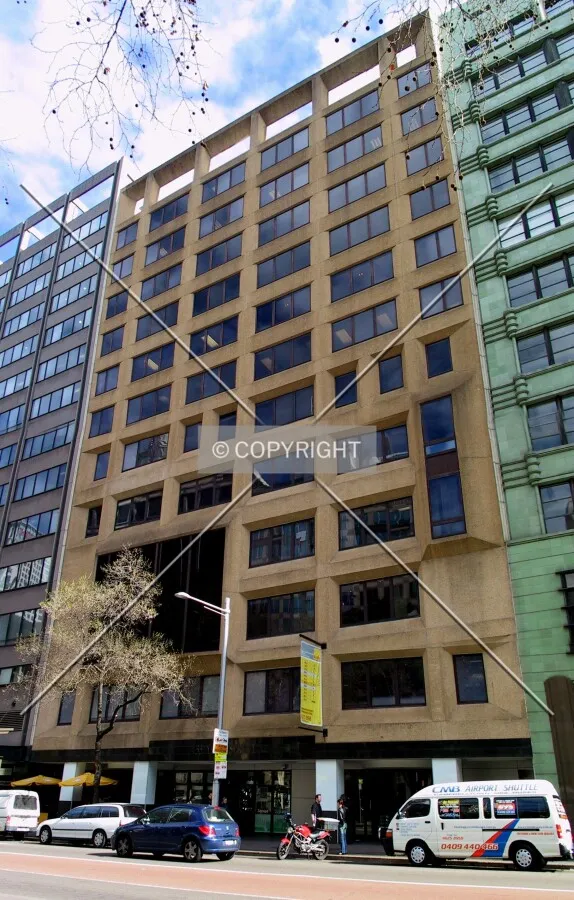 Looking up from York Street