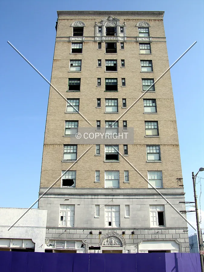 Looking up the western side