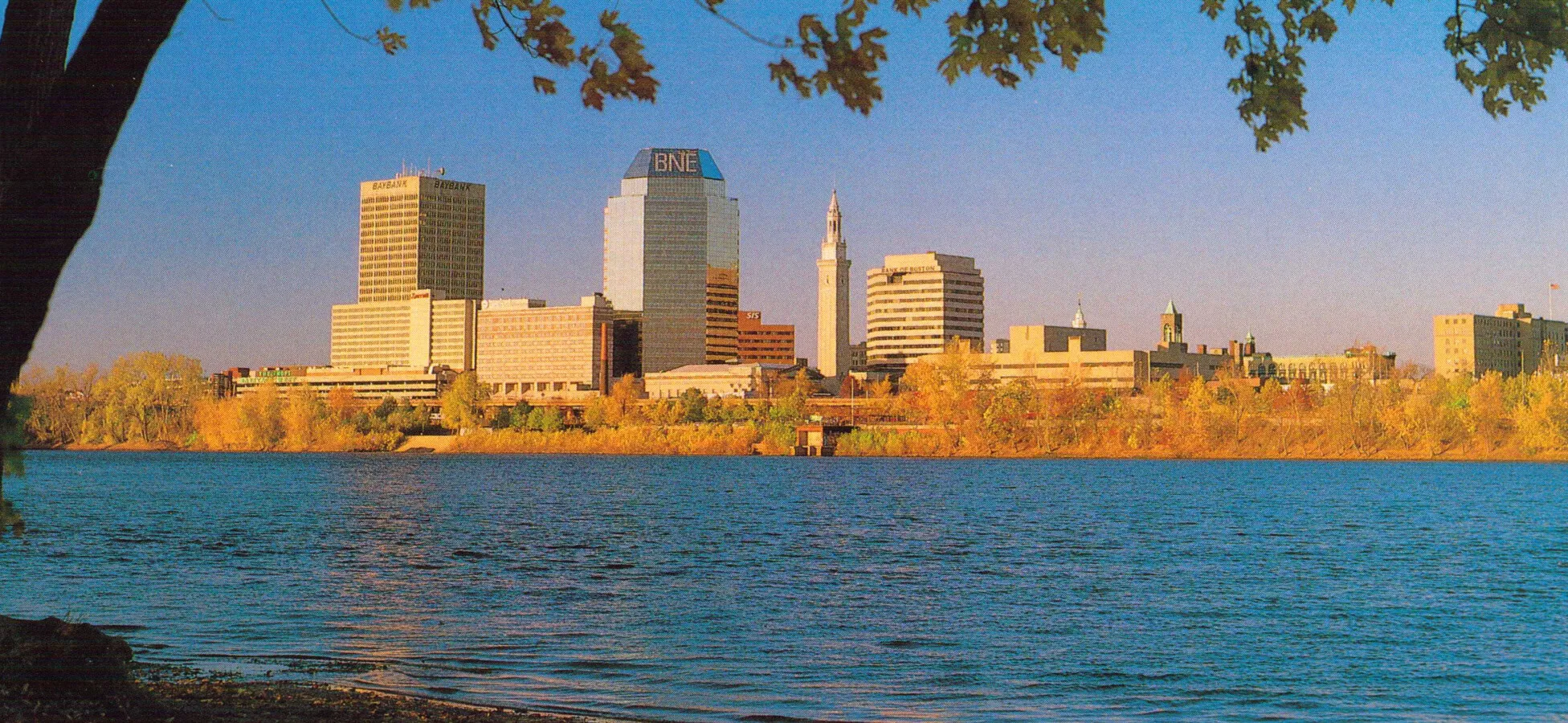 Springfield, Massachusetts skyline as seen from West Springfield