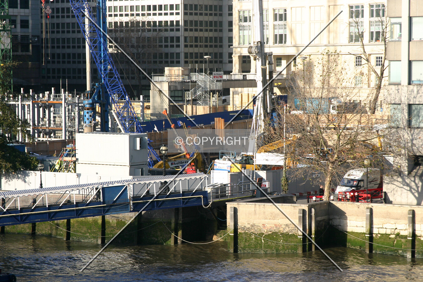 View northwest from London Bridge