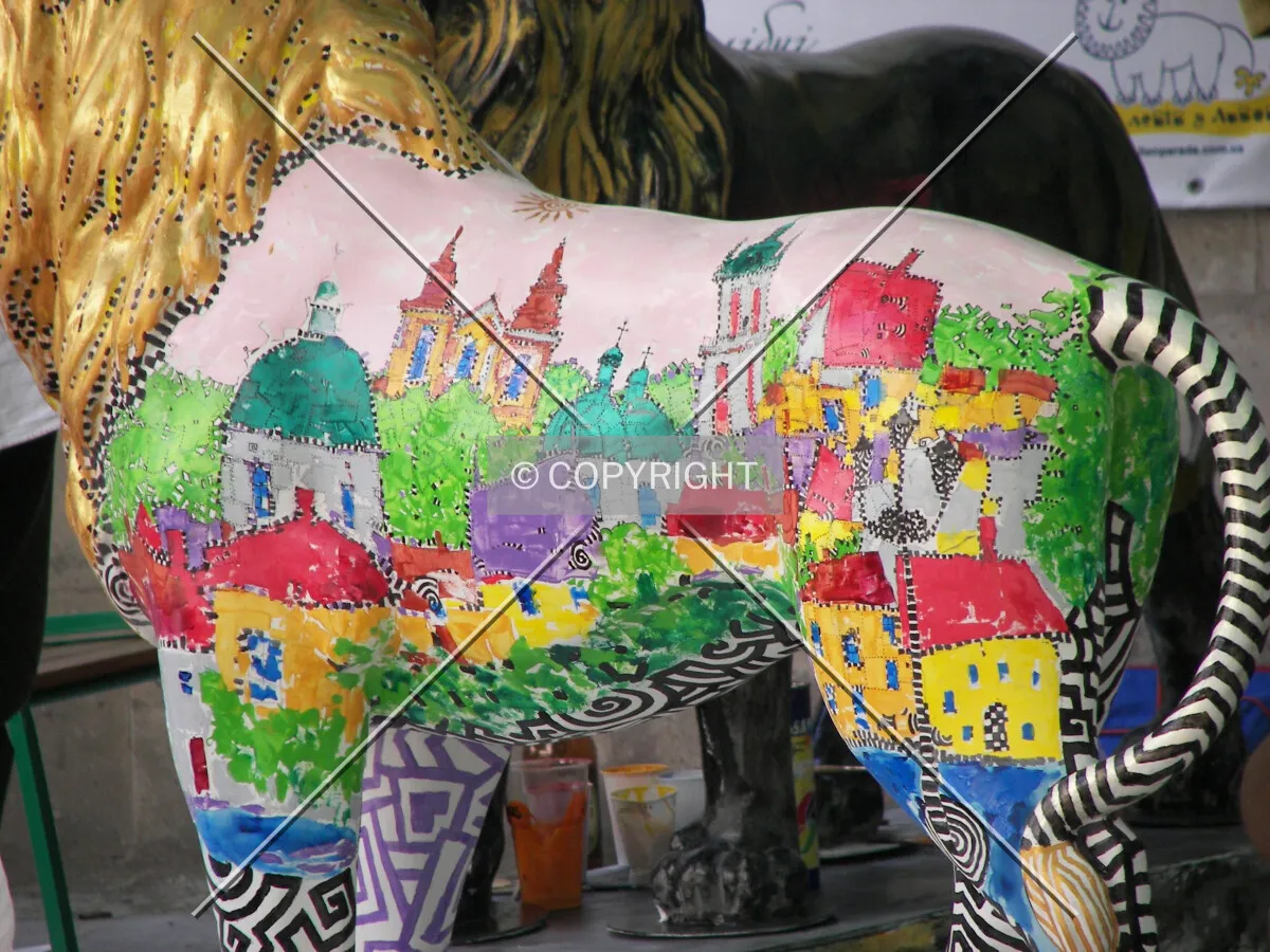 Lions Parade inside the Ratusha