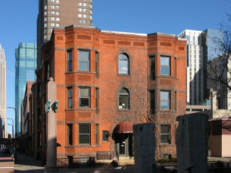View to the northeast from Marquette Avenue