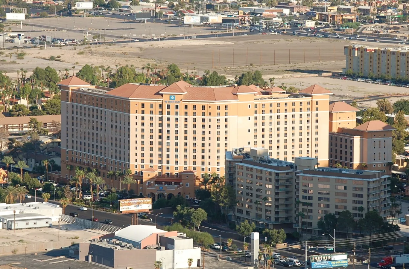 Distant view to the southeast