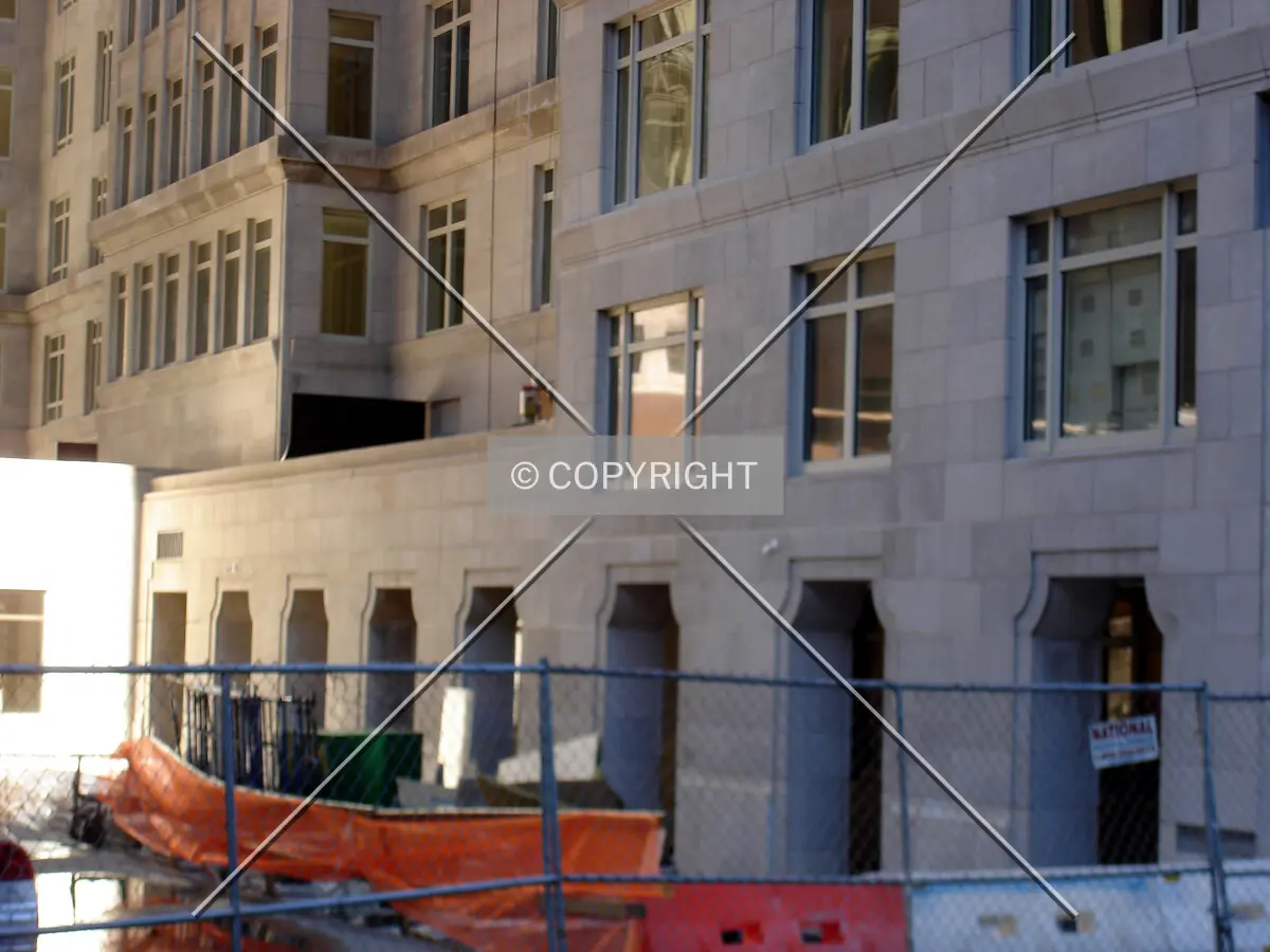 The base along West 60th Street
