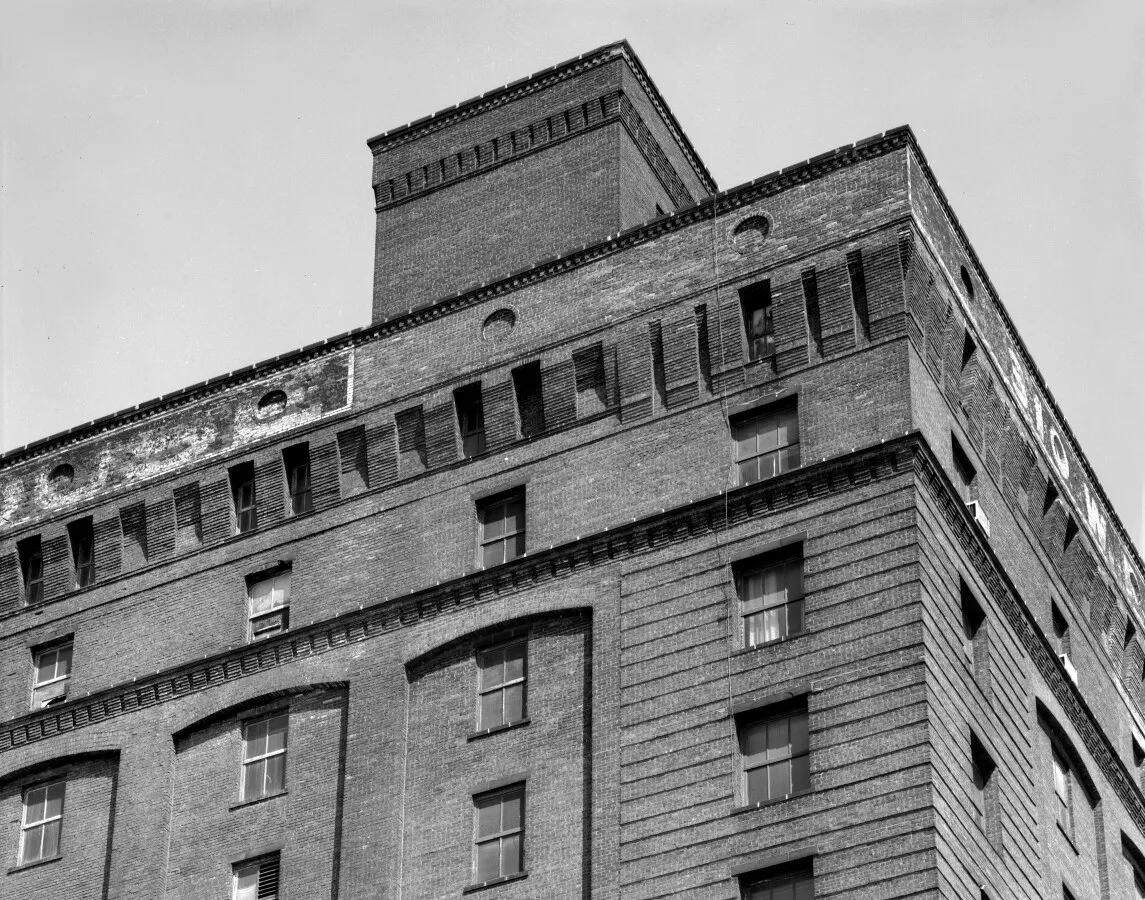 Brick and cornice details from the southwest dated April, 1992