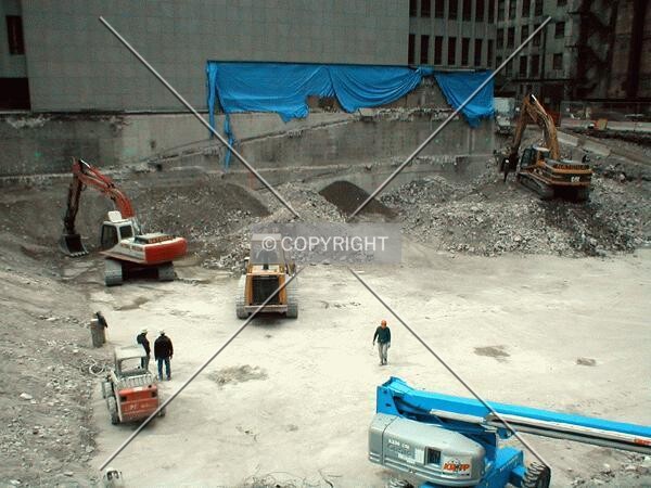 View from the corner of Wacker and Monroe Streets in late March