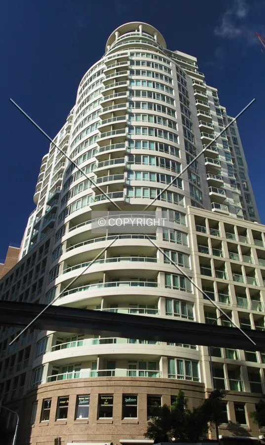 Looking up from Sussex Street