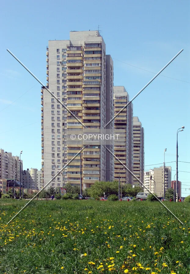 The eastern view from the park nearby