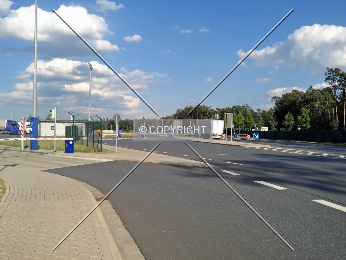 Checkpoint at Frankfurt Airport