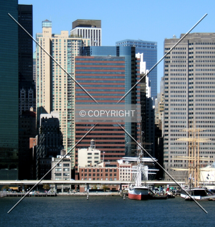 View from the southeast across the East River