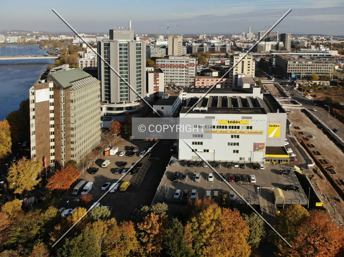 View over Offenbach-Kaiserlei area