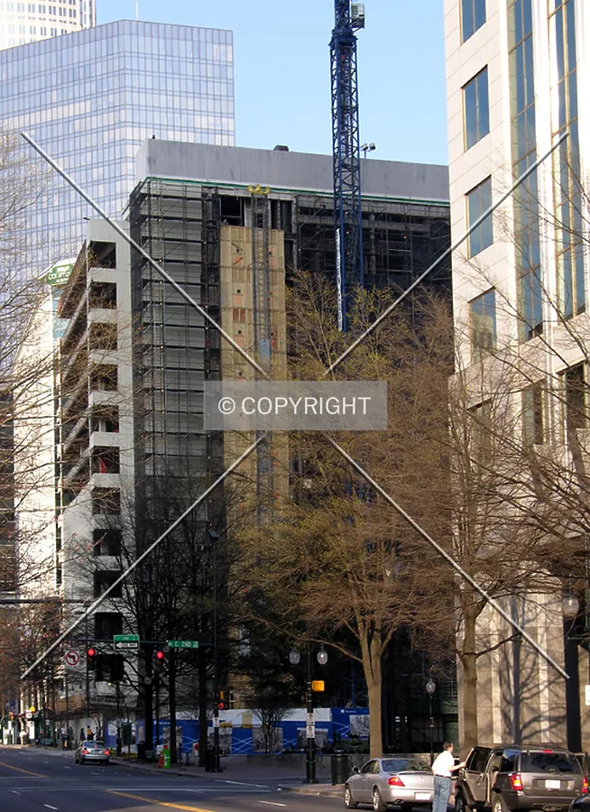 Looking north from Tryon Street