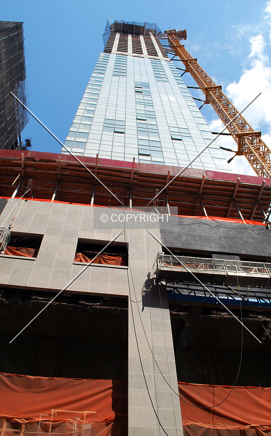 Looking up from Washington Street