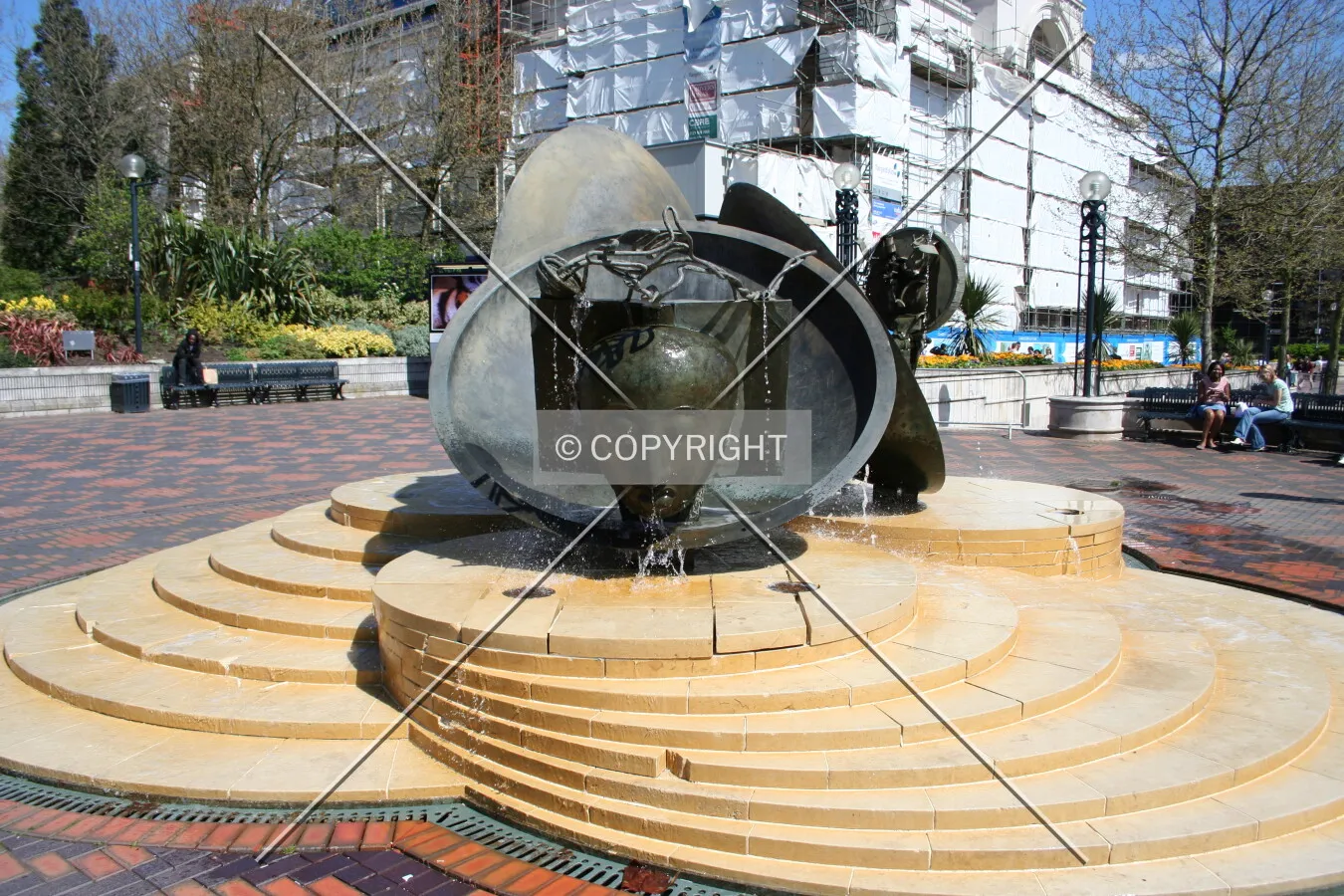 Fountain located in Centenary Square