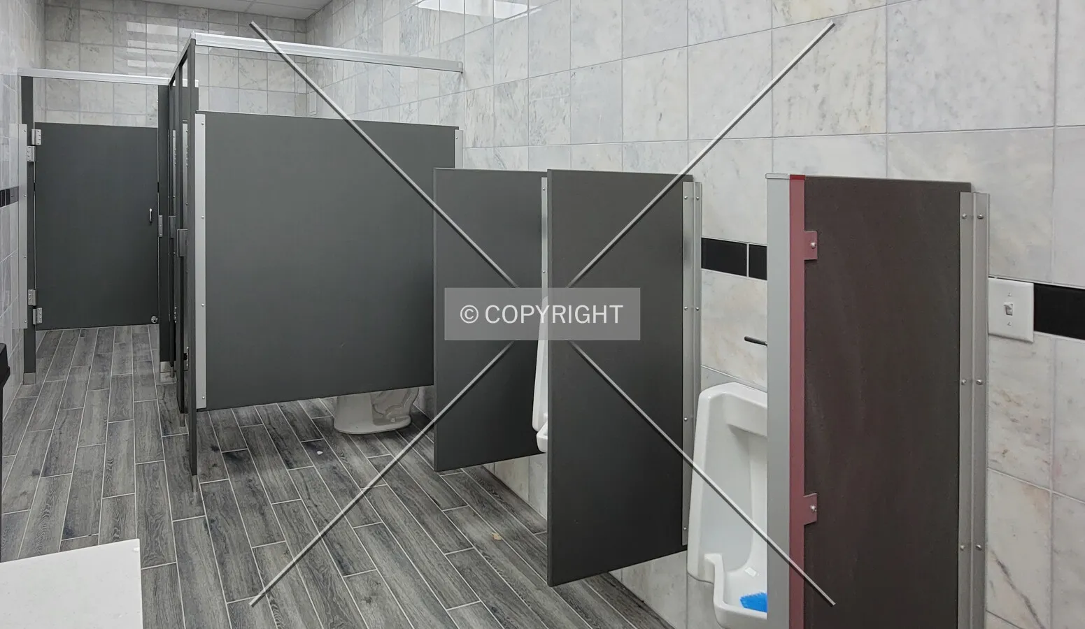 Men's restroom; June 30, 2021