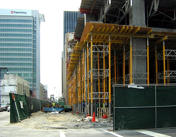 View from the north at Wilmington and Martin streets