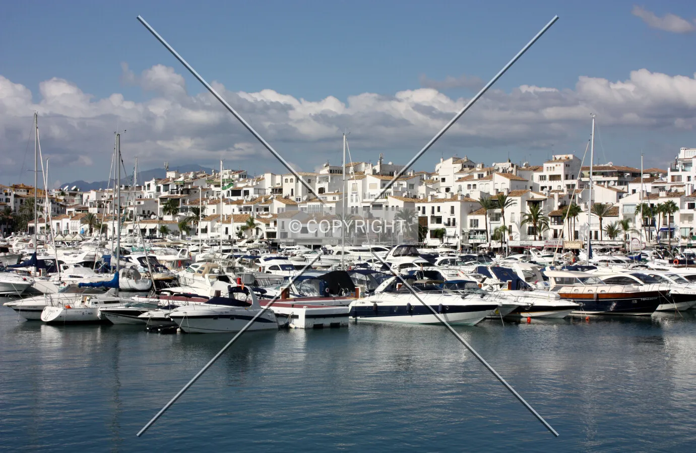View across Puerto Banus marina