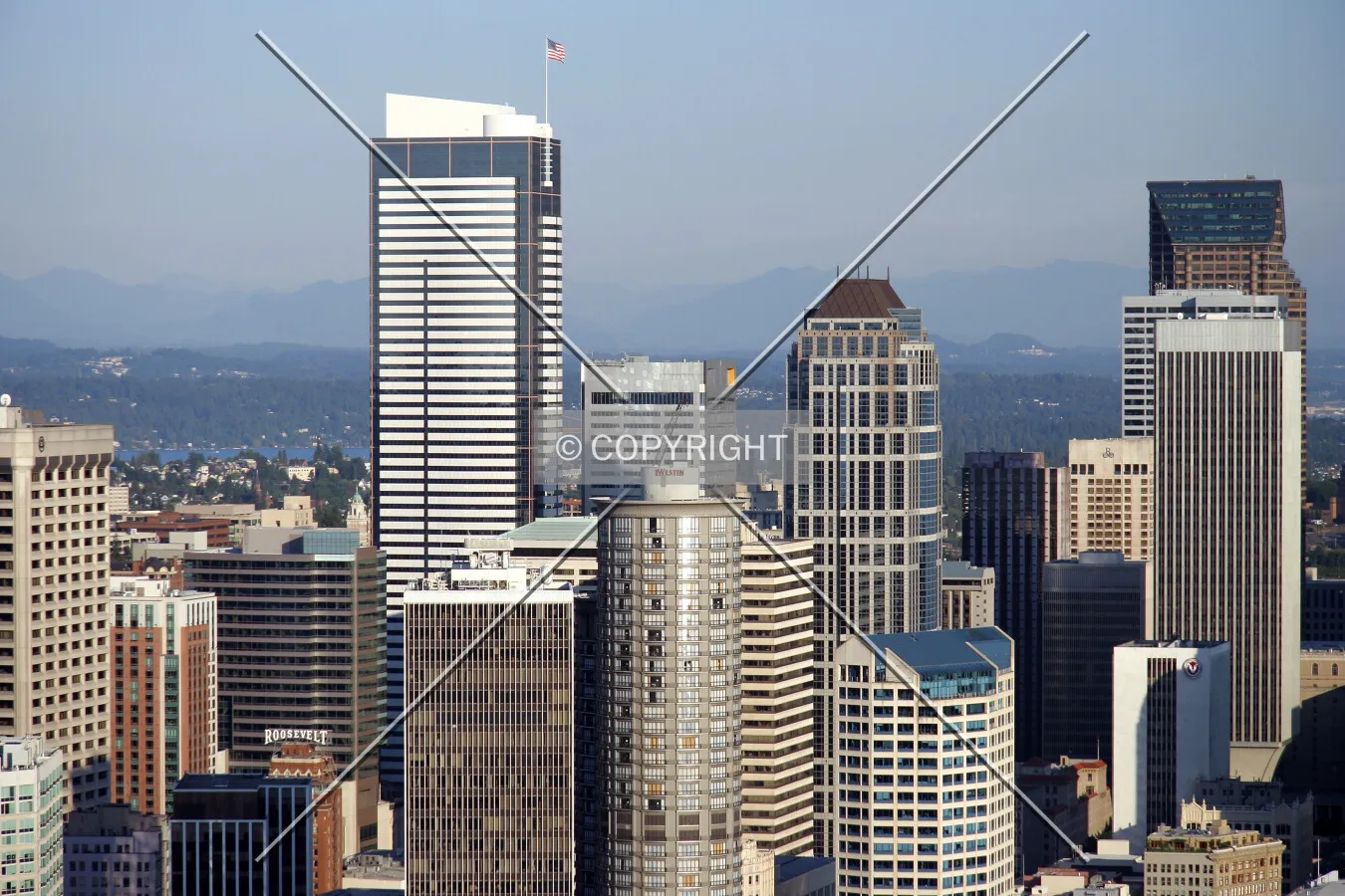 As seen from the Space Needle
