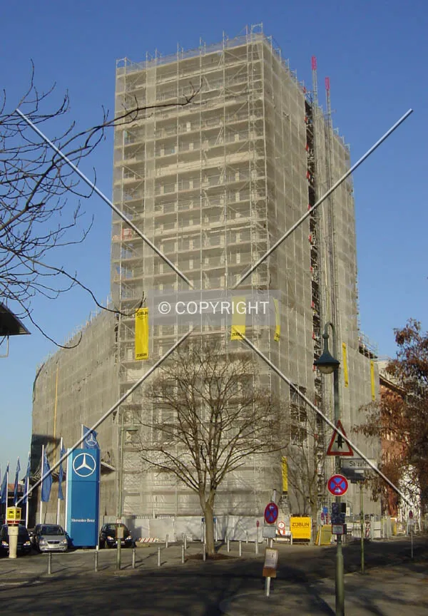 Front side of the building