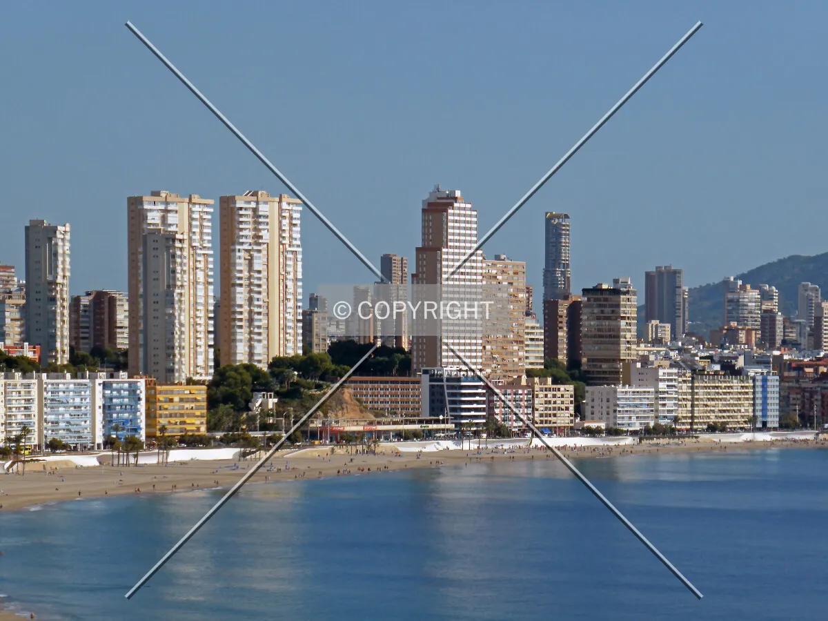 Benidorm skyline