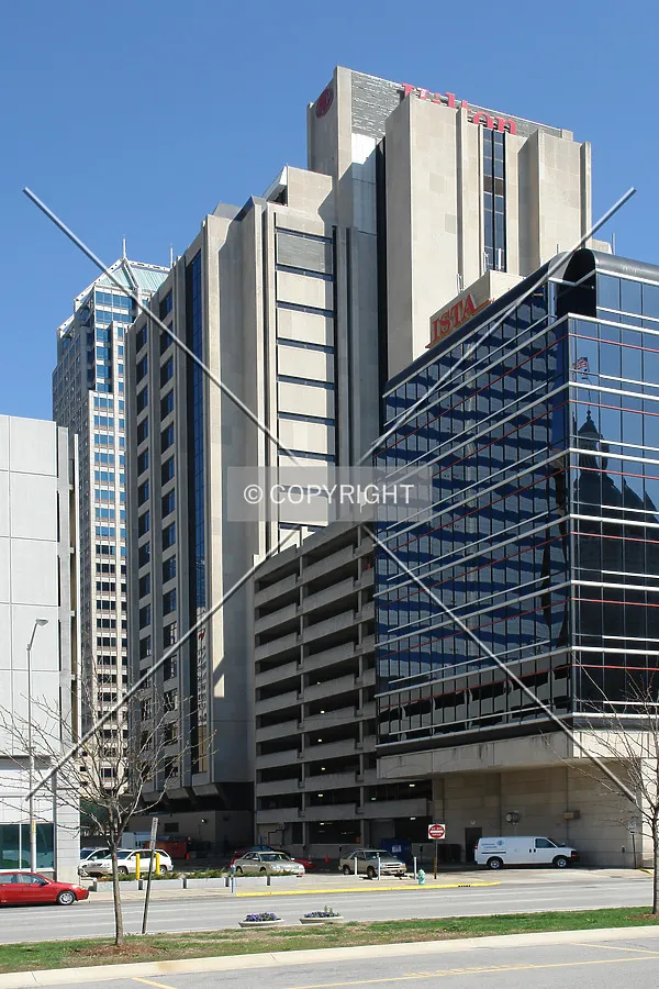 Hilton Indianapolis Tower as seen from North Capitol Ave