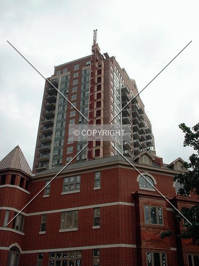 View of southwest corner over Prairie Avenue townhomes