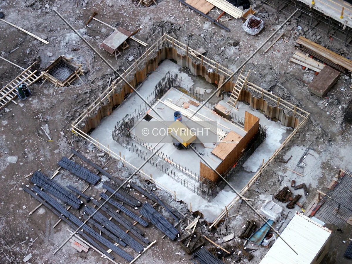 Foundation of the north leg