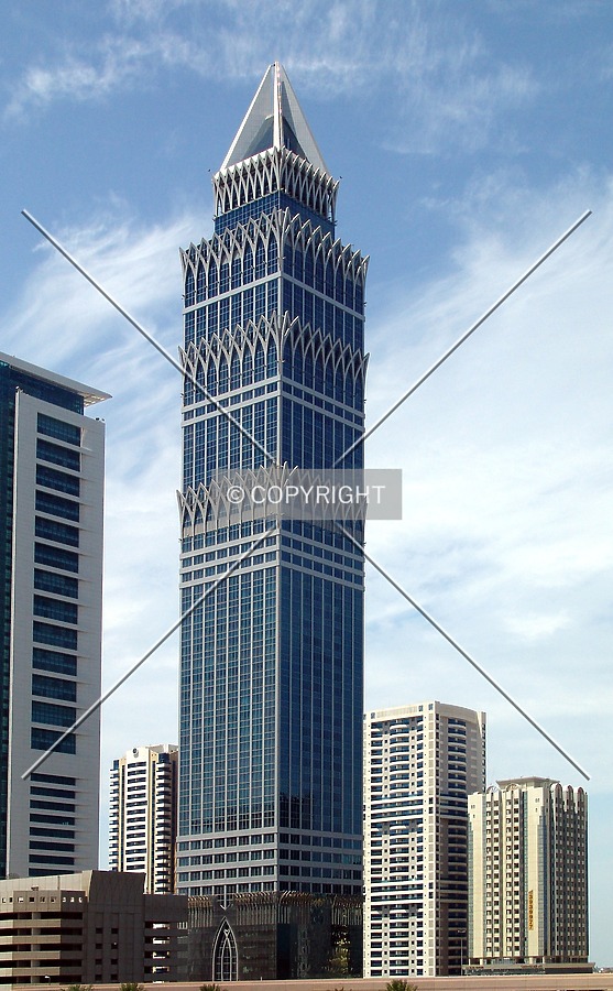 The eastern view from Emirates Towers podium
