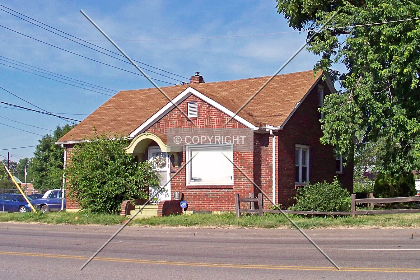 View from the northeast