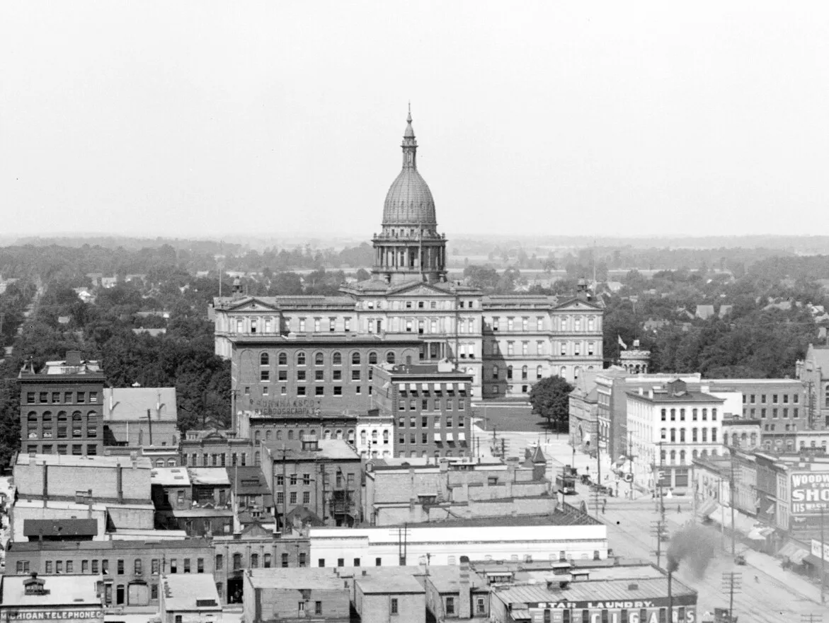 Vintage view from the southeast
