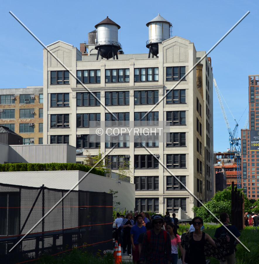 View from the south on the High Line