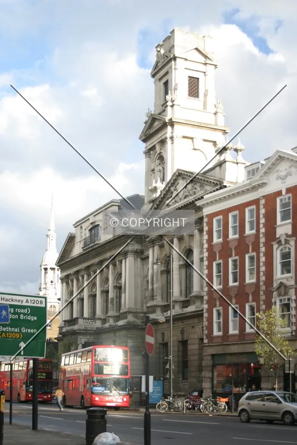 View southeast from the junction of Old Street and Hoxton Street